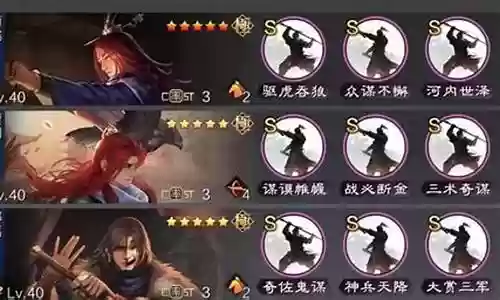 率土阵容战法搭配插图