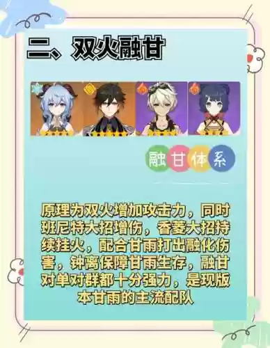 甘雨公子阵容搭配插图1