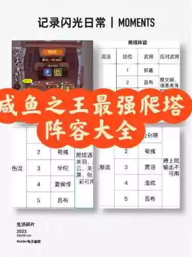 咸鱼之王阵容搭配推荐爬塔插图
