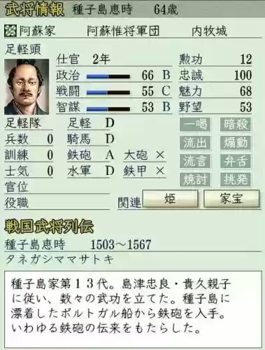 rpg信长之野望技能插图
