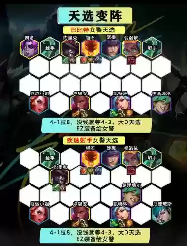 jcc阵容新手插图1