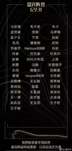 星光嘉宾阵容插图