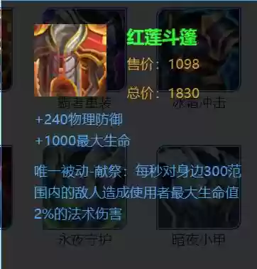 红莲斗篷能触发哪些装备技能_1插图