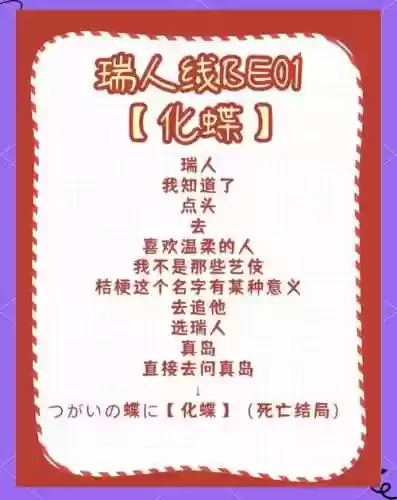 蝶毒瑞人线攻略插图1