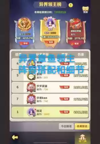 烛龙搭配阵容插图1