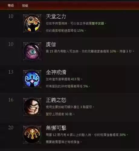 新手圣教军技能推荐插图1