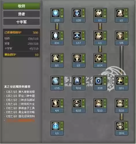 十字军龙之谷技能加点2015插图1