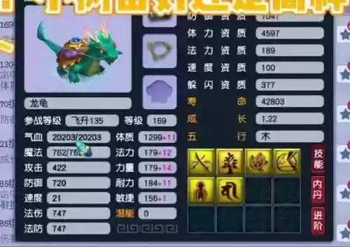梦幻西游变异龙龟资质成长_2插图
