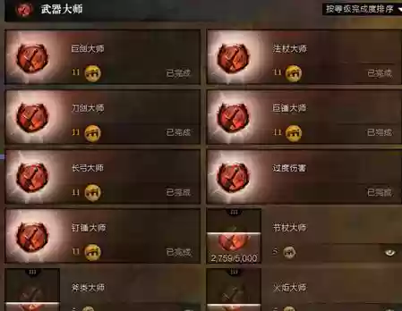 武器大师的竞技场成就在那，武器大师的竞技场成就怎么没了插图