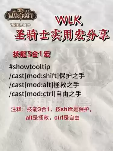骑士技能好了就用宏，243骑士宏插图1