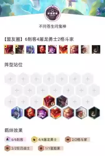 狙击手刺龙王阵容搭配，狙击手刺客插图1