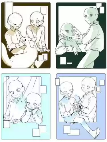 动漫技能拍照片，动漫人物拍照姿势参考插图